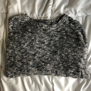 Black and White Speckled Sweater